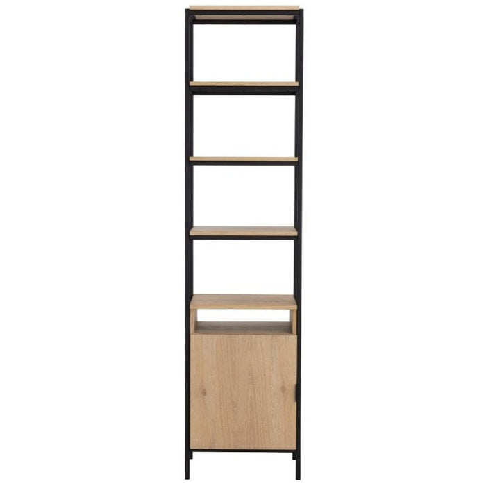 Ambrose Modular Bookcase Small Rustic Oak / Black, 20.50"W