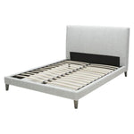 Light Grey Bed, King & Queen