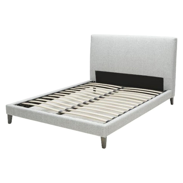 Light Grey Bed, King & Queen