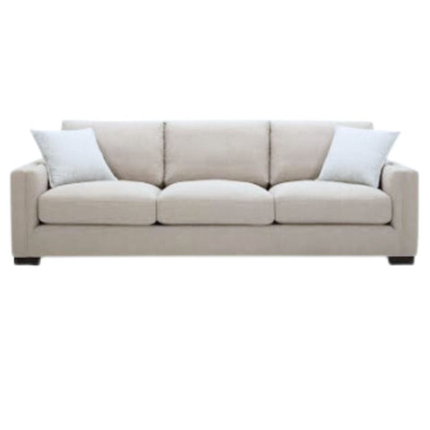 Effie Linen 100" Sofa, Performance Fabric