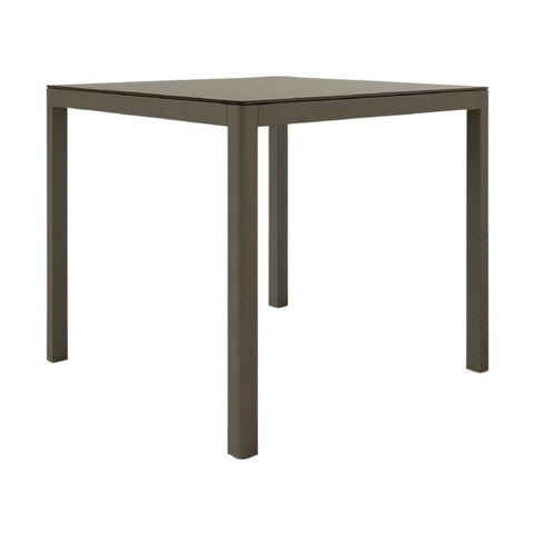 Polo Square Bar Table, Grey, 35"W x 35"D x 40"H
