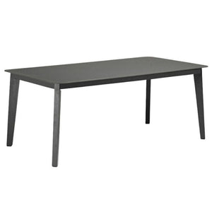 Diva Anthracite Rectangle Dining Table, Dark Grey, 73" x 37" x 30"