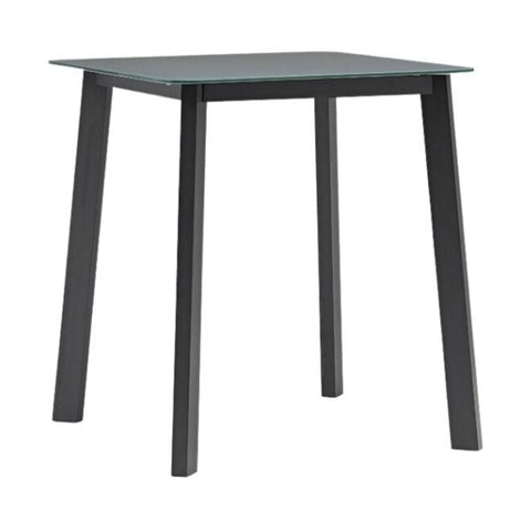 Diva Anthracite Bar Square Table, Dark Grey, 36"W x 36"D x 40"H