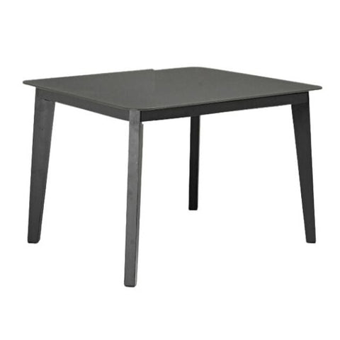 Diva Anthracite Square Dining Table, Dark Grey, 36" x 36" x 30"H