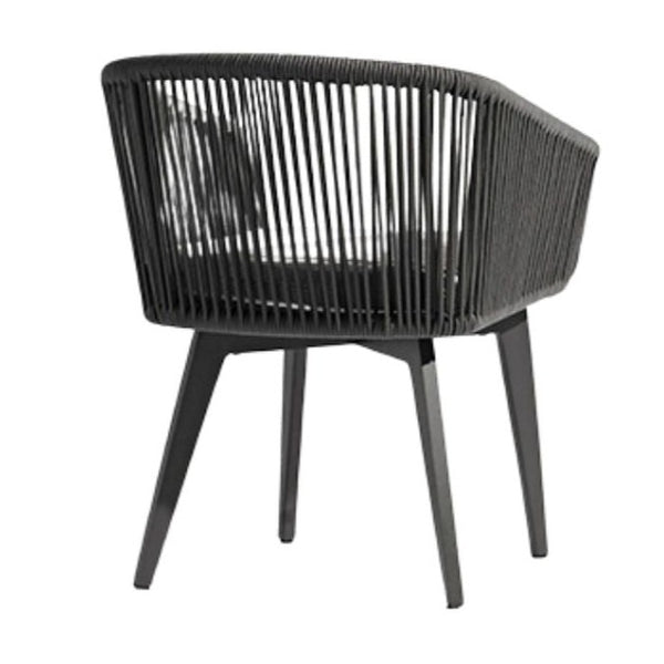 Diva Anthracite Dining Chair, Granite