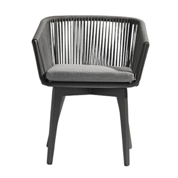Diva Anthracite Dining Chair, Granite
