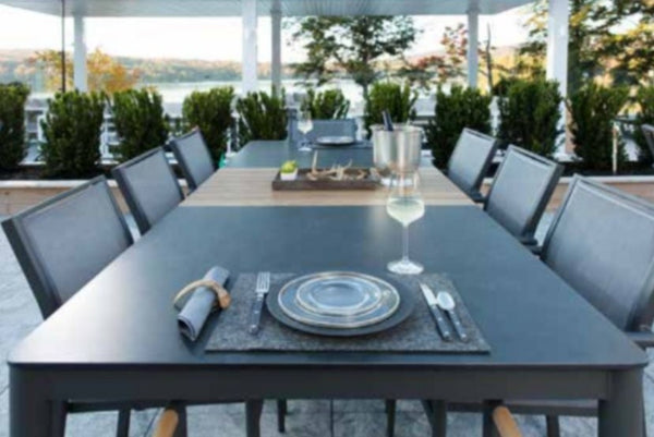 Polo Dining Chair, Anthracite Aluminum Grey