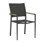 Polo Dining Chair, Anthracite Aluminum Grey