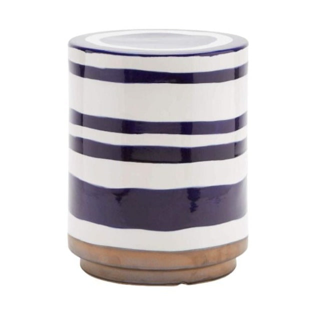 Belda White/Blue Stool
