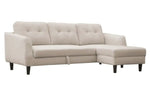 Belagio Sofa Bed With Right Facing Chaise, Beige
