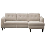 Belagio Sofa Bed With Right Facing Chaise, Beige
