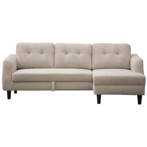 Belagio Sofa Bed With Right Facing Chaise, Beige