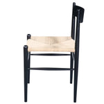 Audra Dining Chair- Natural Papercord w/ Black Teak Wood