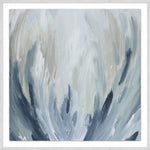Cool Burst 2, White Framed Canvas, 36"W x 36"H