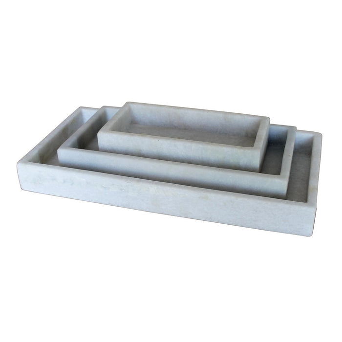 White Marble Tray, 3 Sizes