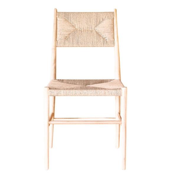 Simone Dining Chair- Natural Papercord & Natural Teak Wood