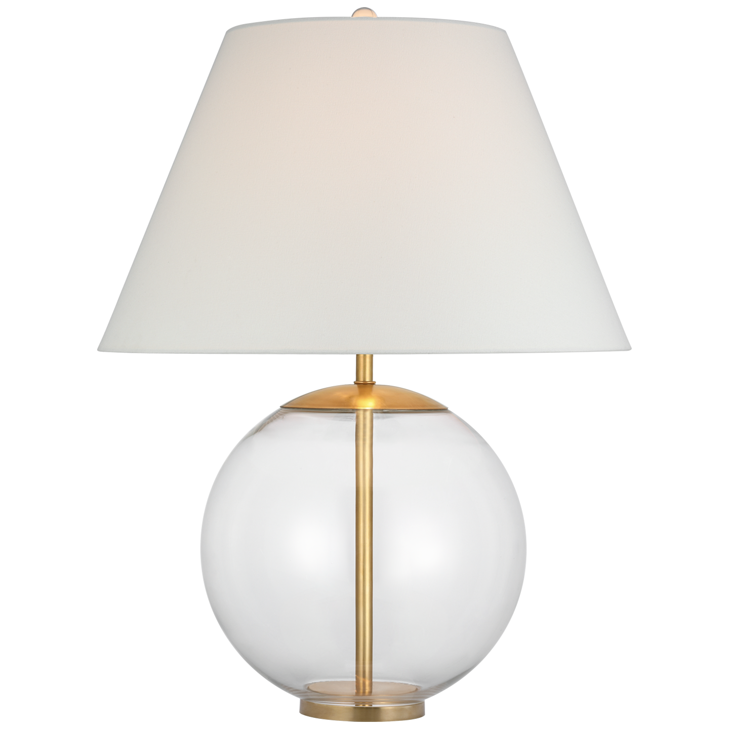 Morton Large Table Lamp, Clear Glass