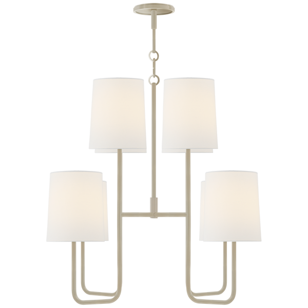 Go Lightly Chandelier - China White, Medium