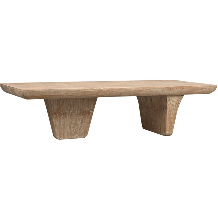 Ward Coffee Table-Distressed Mindi, 67.5"W x 28.5"D x 17"H