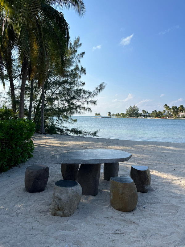 Stone Table and Stools