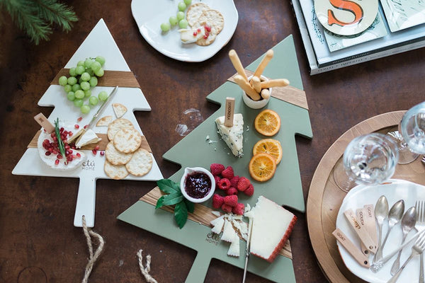 Sage Mod Tree Charcuterie Board, Large