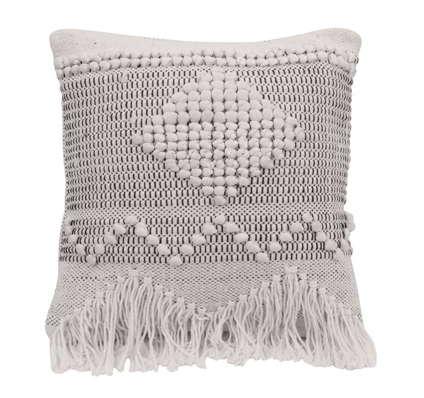 Square Textured Cotton Pillow