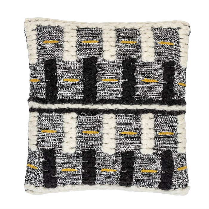 Square Wool Woven Pillow, Multi Color