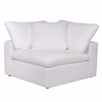 Clay Sectional, 133.5"W x 89"D, (can be LAF or RAF), Livesmart Fabric White
