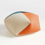 Blue/Orange Pouf