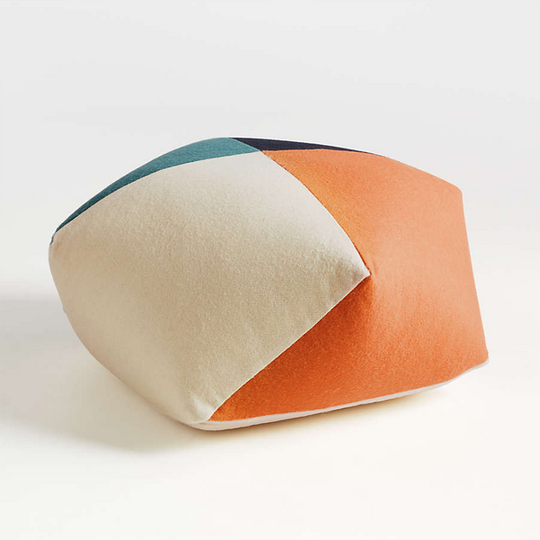 Blue/Orange Pouf
