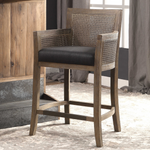 Encore Counter Stool, Dark Gray Fabric