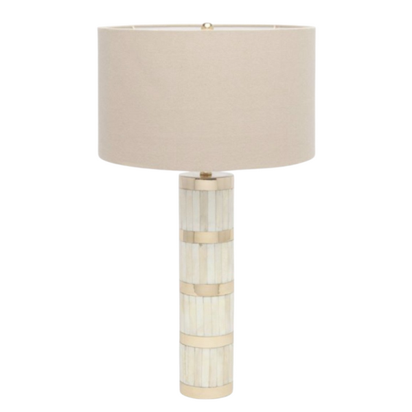 Theon Lamp, Oatmeal Linen