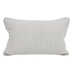 Hakuro Chalk Linen Cushion, 14" x 22"