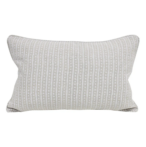 Hakuro Chalk Linen Cushion, 14" X 22"