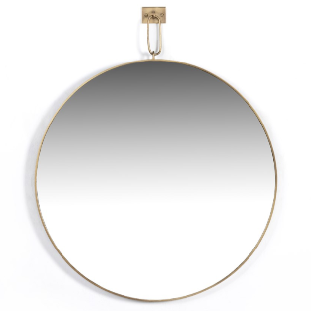 Vina Mirror-Antique Brass, 30"W x 1D x 30"H