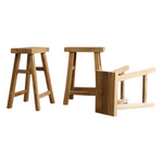 Reclaimed Teak Rectangular Counter Stool