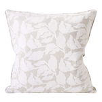 Flores Chalk Linen Cushion, 20" x 20"
