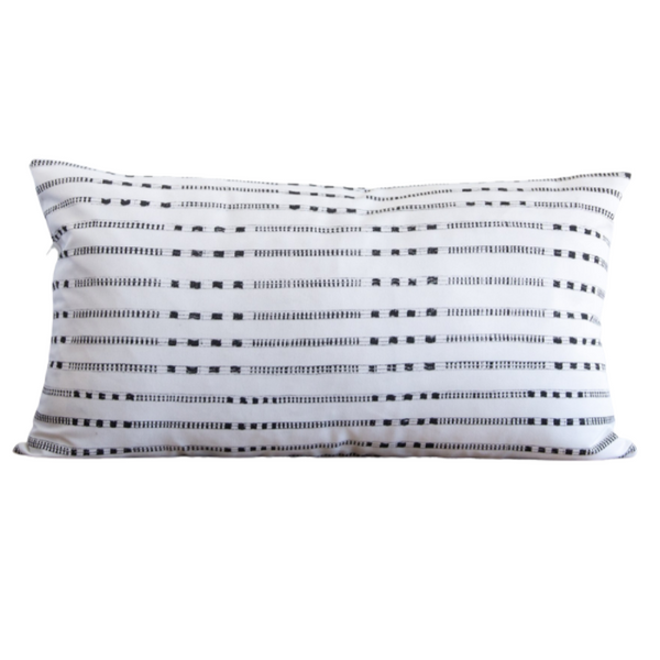 Charcoal Light Belmont Lumbar Indoor/Outdoor Pillow, 16" x 26"