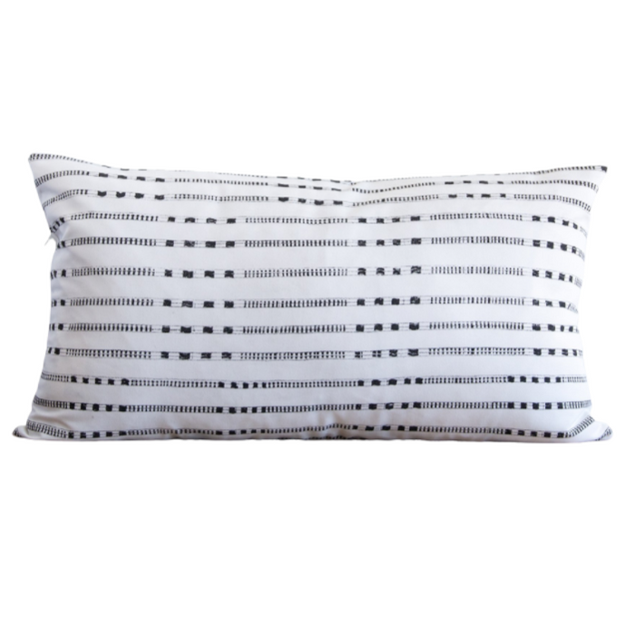 Charcoal Light Belmont Lumbar Indoor/Outdoor Pillow, 16" x 26"