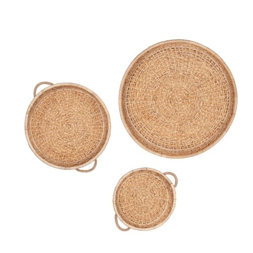 Gaia Round Woven Wall Baskets, Natural - 3 Sizes