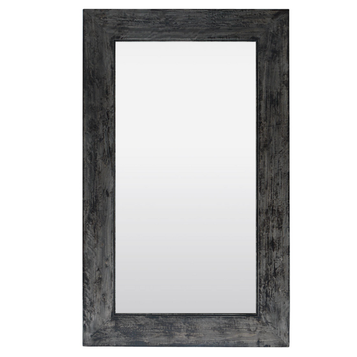 Reclaimed Elm Mirror, Old Grain, 43"W x 2"D x 71"H