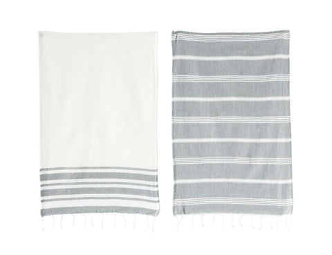 Cotton Woven Tea Towel, Set of 2