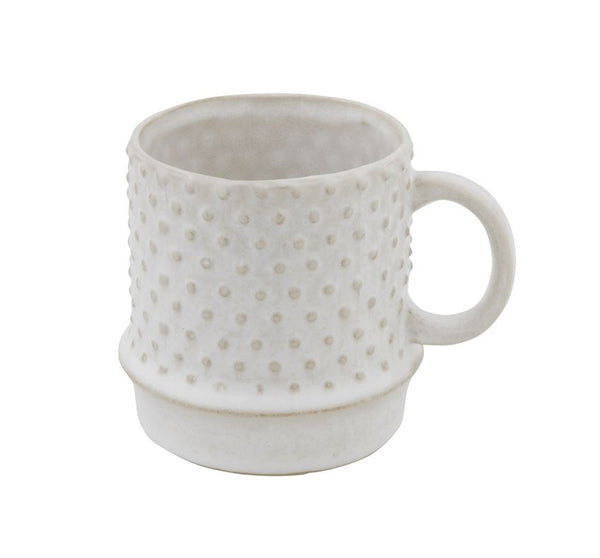 Stoneware Mug Hobnail Pattern