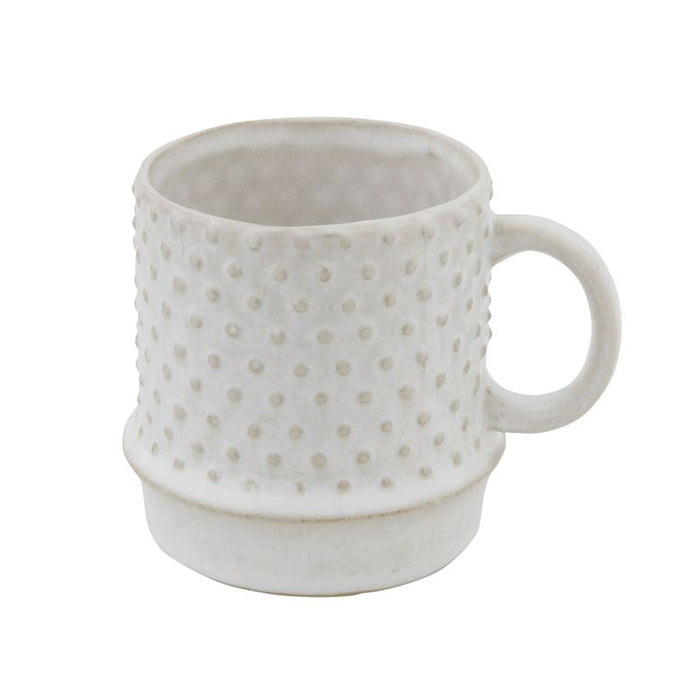 Stoneware Mug Hobnail Pattern