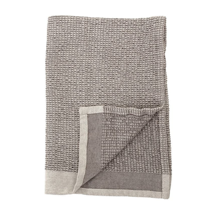 Cotton Waffle Weave Kitchen Towels, Grey, S/2