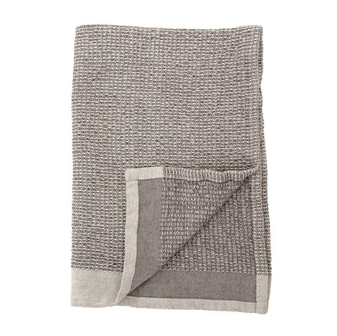 Cotton Waffle Weave Kitchen Towels, Grey, S/2