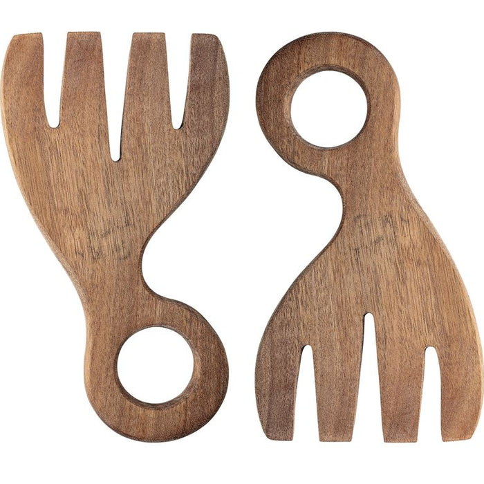 Acacia Wood Salad Servers, Set of 2