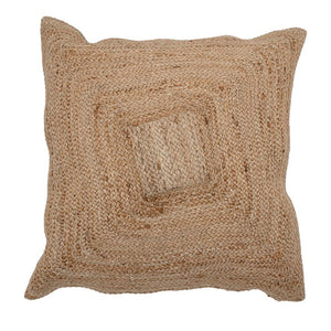 Woven Cotton & Jute Blend Pillow, Natural