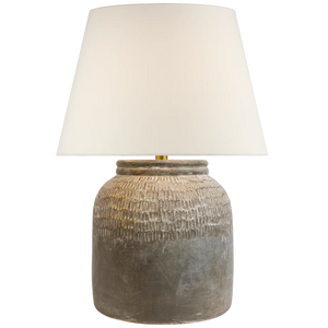 Indra Medium Table Lamp, Silt Gray