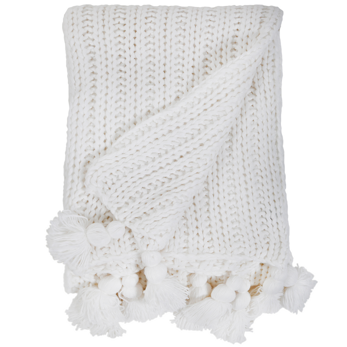 Anacapa Oversized Throw, White
